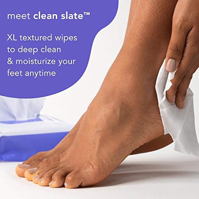 Barefoot Scientist CLEAN SLATE - NEW - TRIPLE-ACTING, TEXTURED, XL TOWELETTES TO INSTANTLY CLEAN, PURIFY AND REFRESH FEET AT HOME OR ON-THE-GO IN ONE EASY STEP. HYPOALLERGENIC, TEAR-FREE CUSTOM DESIGN - Image 2